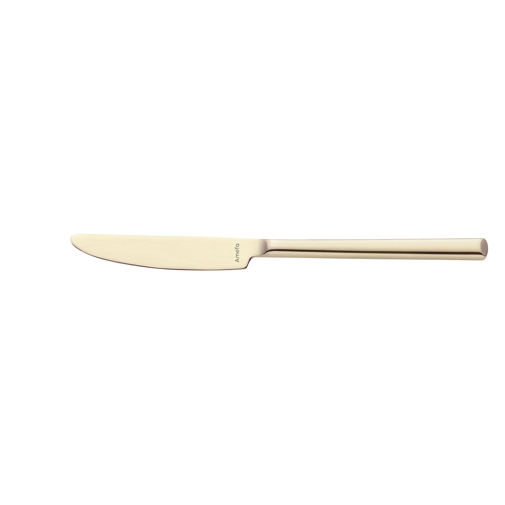 Metropole, Menümesser Vollheft 226 mm PVD champagner