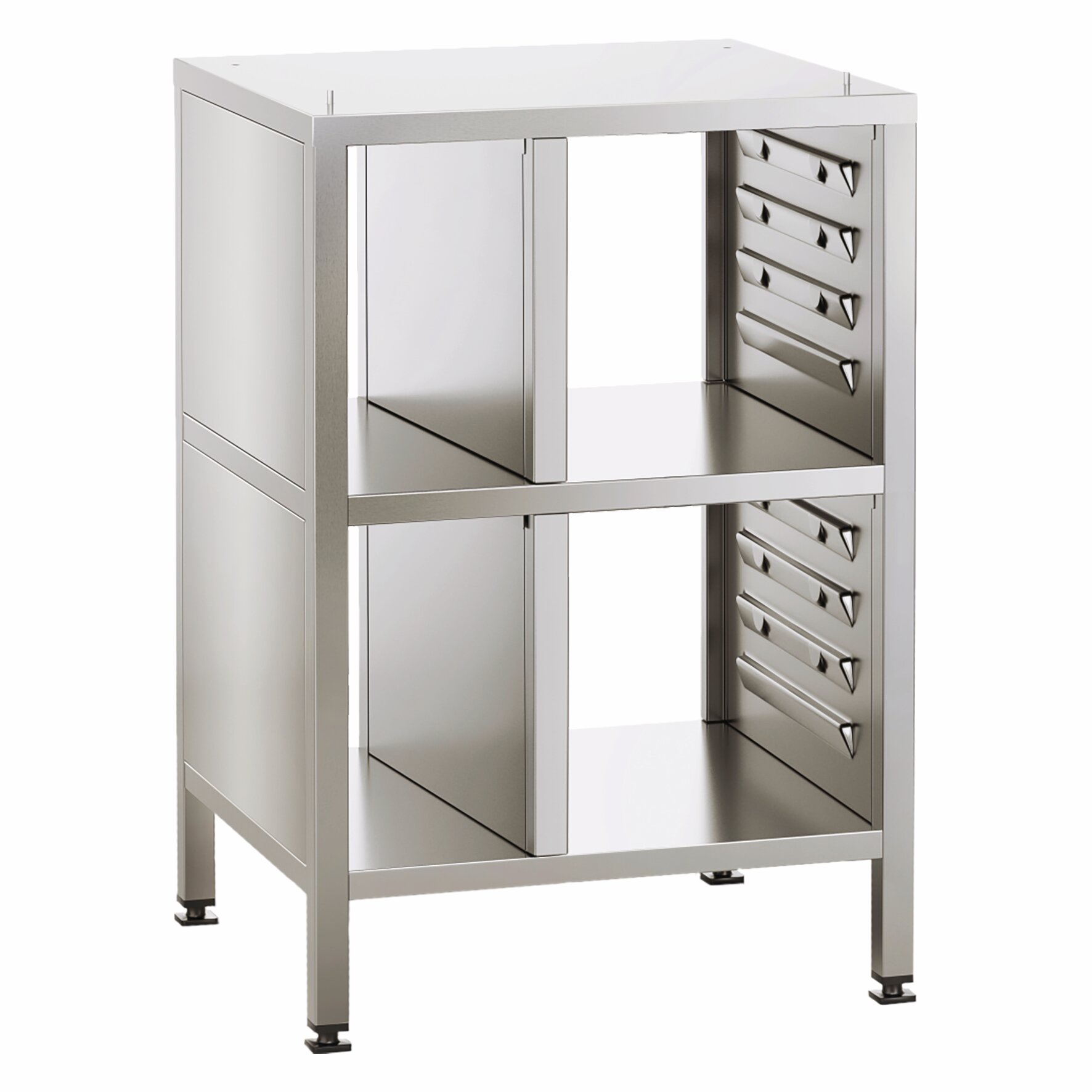 Untergestell Seiten + Decke zu / Rückseite offen 8 Paar Schienen / UG II XS Untergestell Seiten + Decke zu / Rückseite offen 8 Paar Schienen / UG II XS