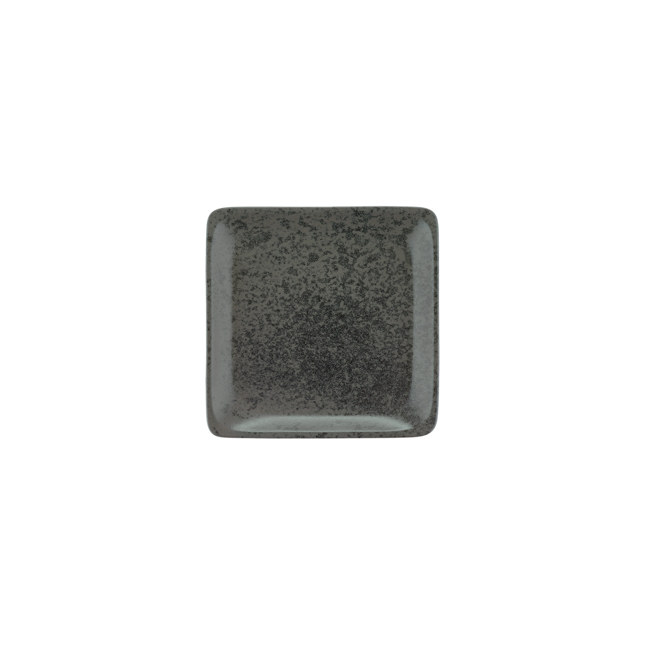 Sandstone, Teller flach quadratisch 152 x 152 mm black