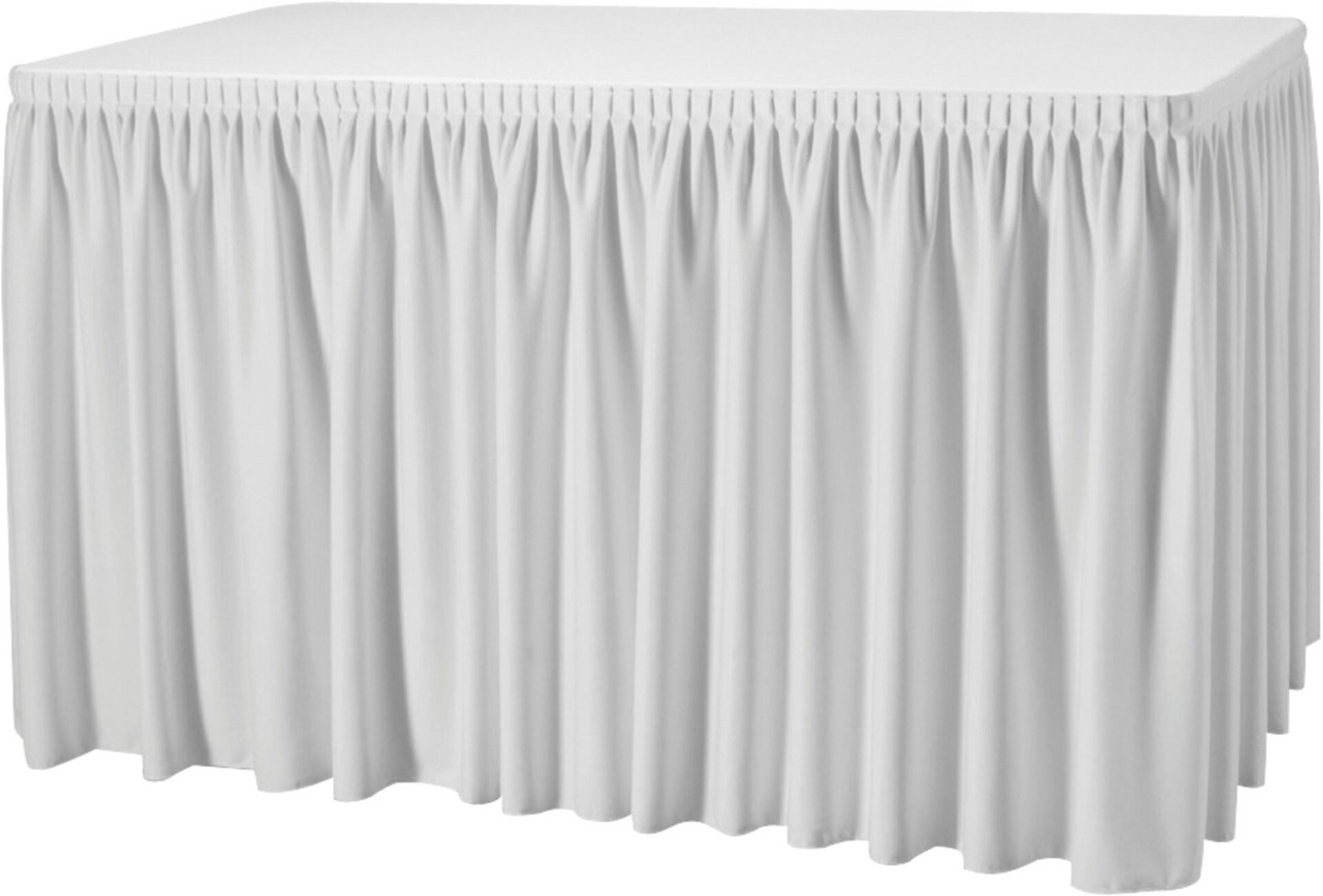 Skirting mit Plisseefalte "Excaliber" 410 cm weiß