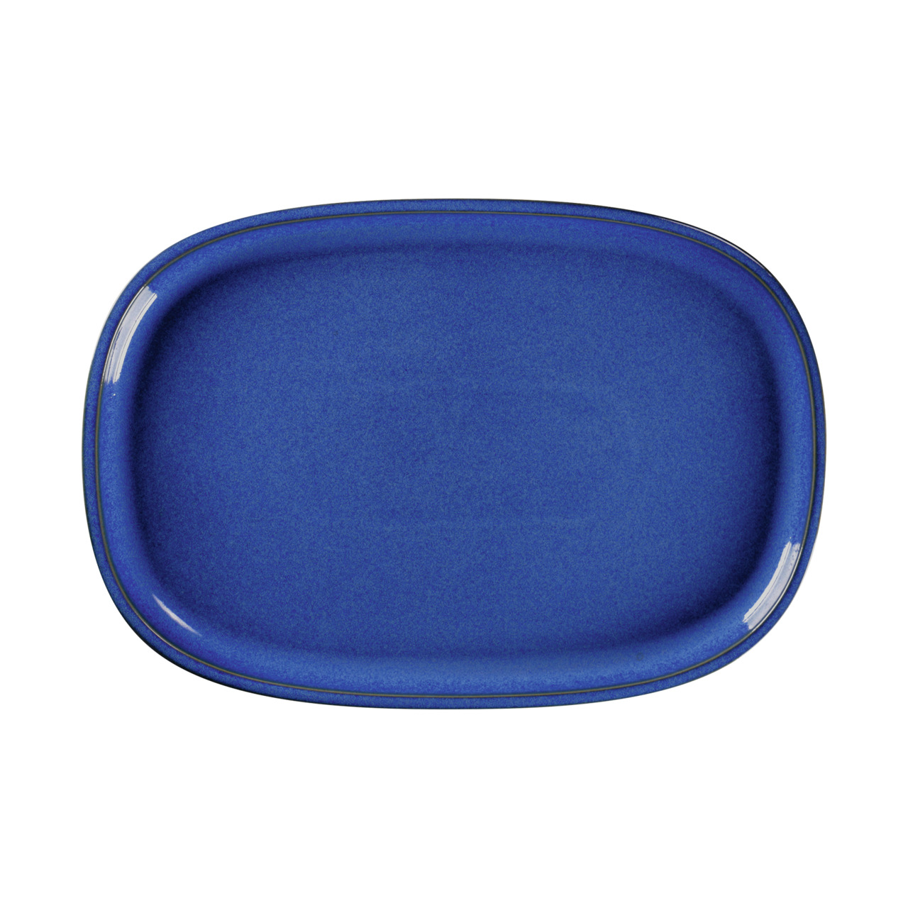 Ease, Platte oval flach 332 x 230 mm cobalt blue