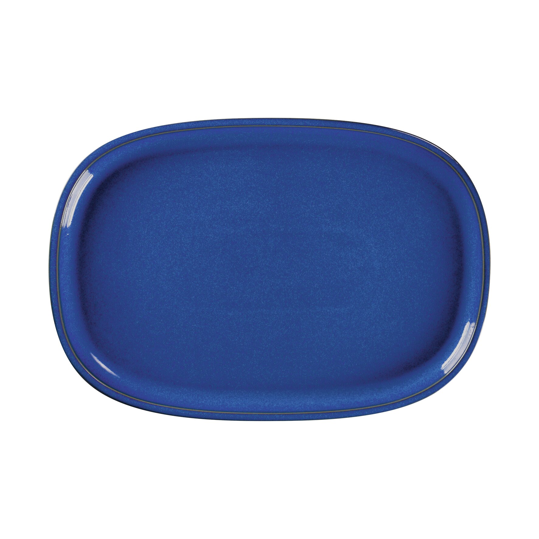 Ease, Platte oval flach 332 x 230 mm cobalt blue