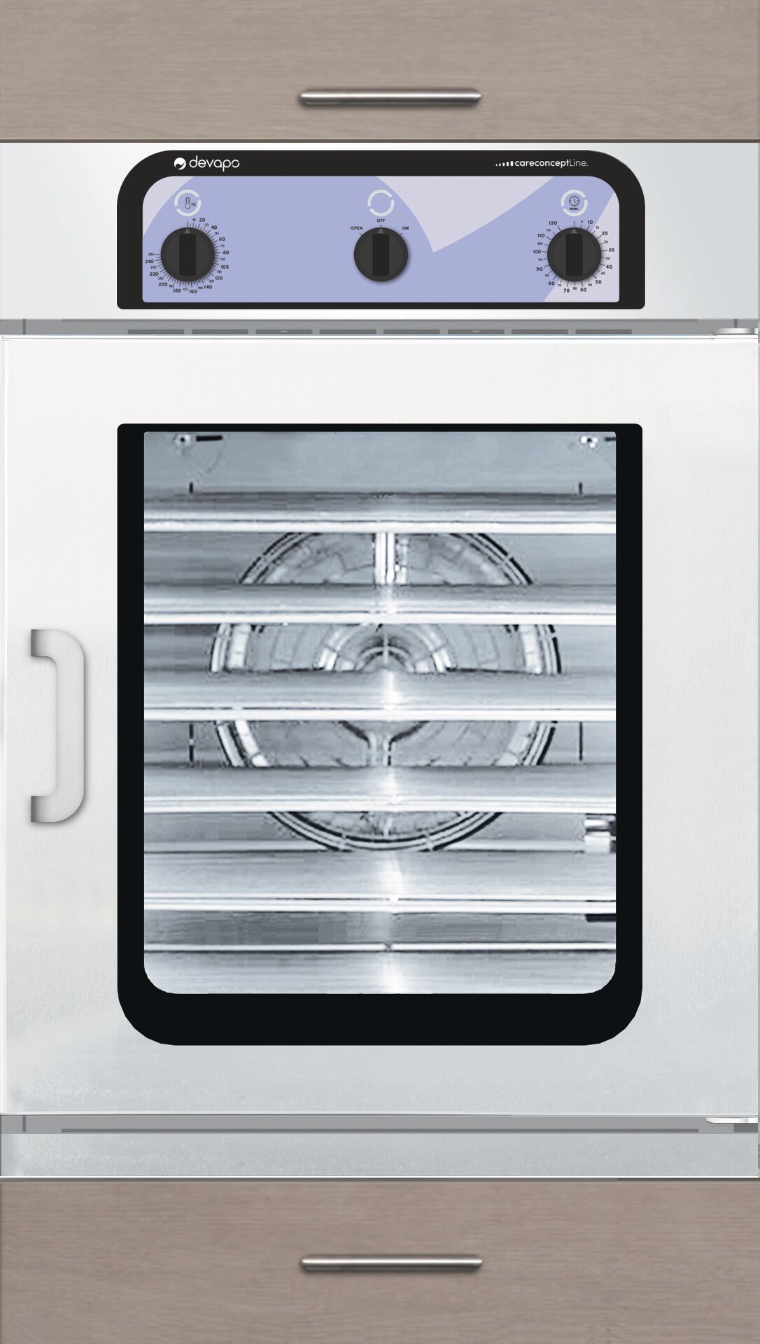 Elektro-Einbau-Heißluftofen 16 Einzel-Portionsschalen Smartlift 16 Elektro-Einbau-Heißluftofen 16 Einzel-Portionsschalen Smartlift 16