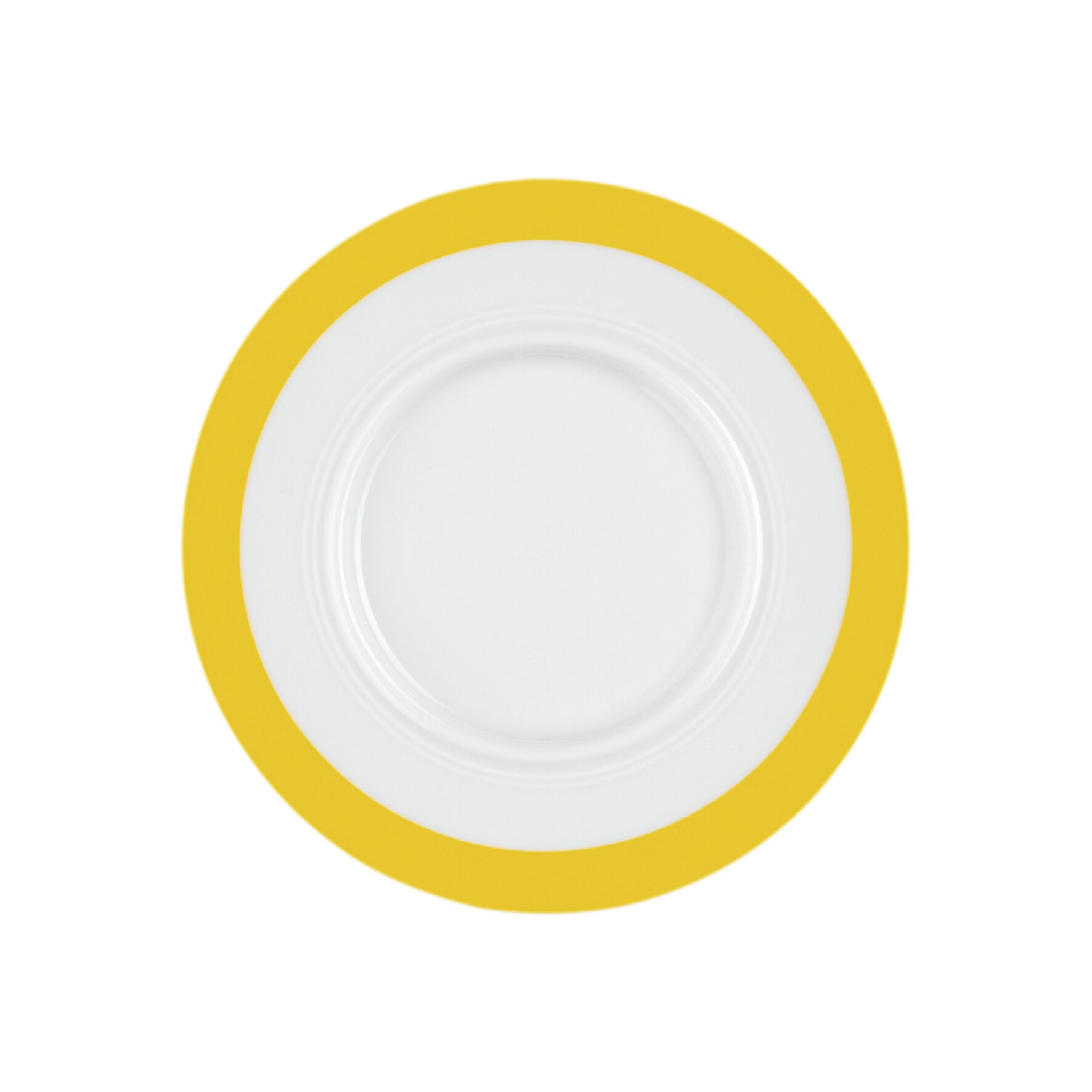 Vitalis, Suppen-Untertasse 175 x 160 mm gelbes Band