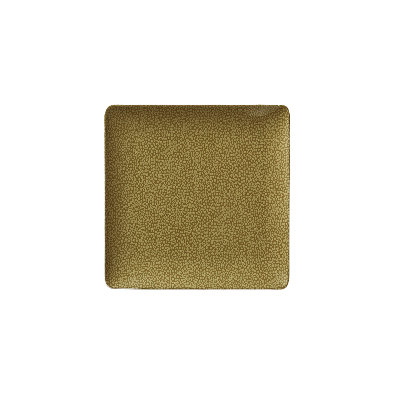 Pearls, Coupteller flach quadratisch 200 x 200 mm olive