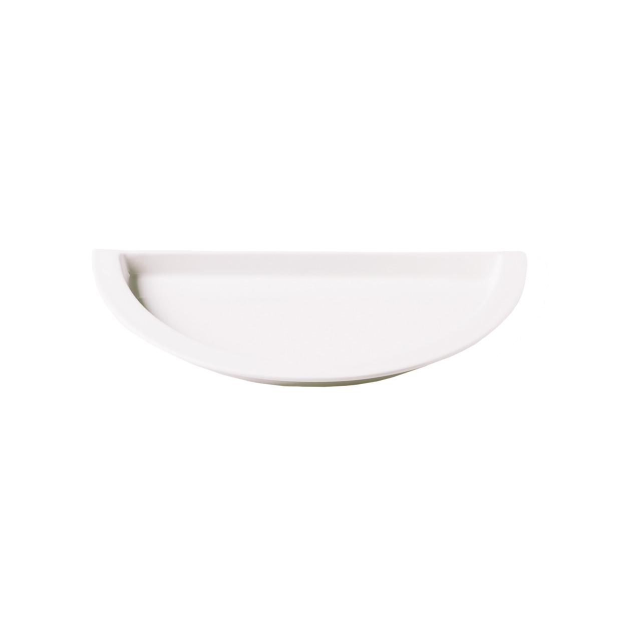 Buffet, GN-Schale Halbmond flach 390 x 195 mm / 0,95 l creme