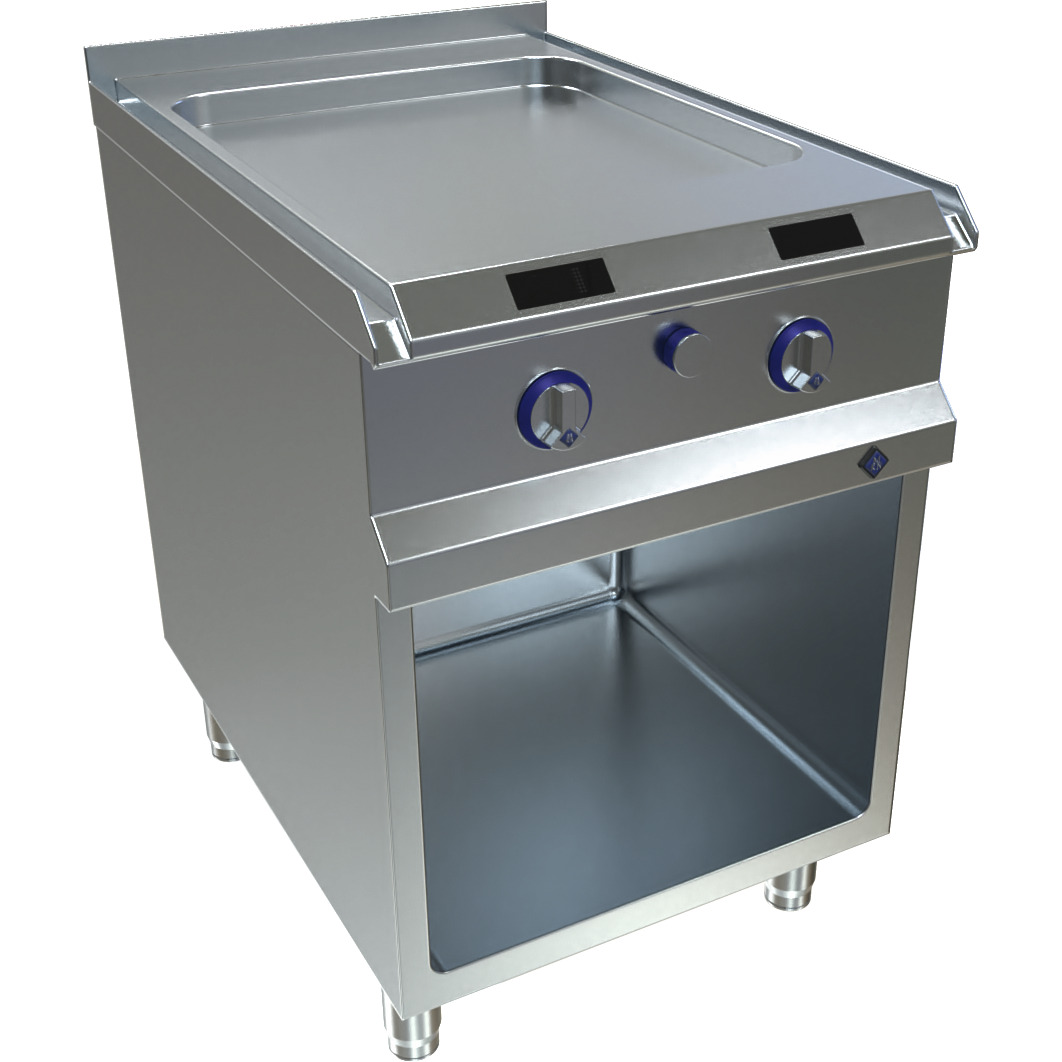 Elektro-Griddleplatte 600 Gr. 1 glatt / hochwarmfester Stahl / FlexPower