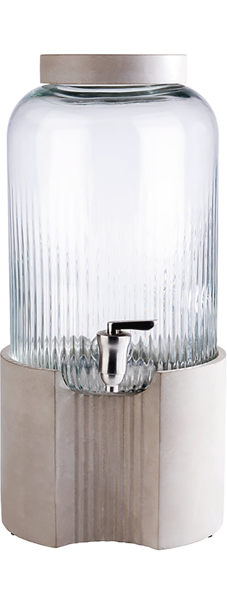 Getränkespender 7,00 l / 220 x 220 x 450 mm Fuß und Deckel aus Beton