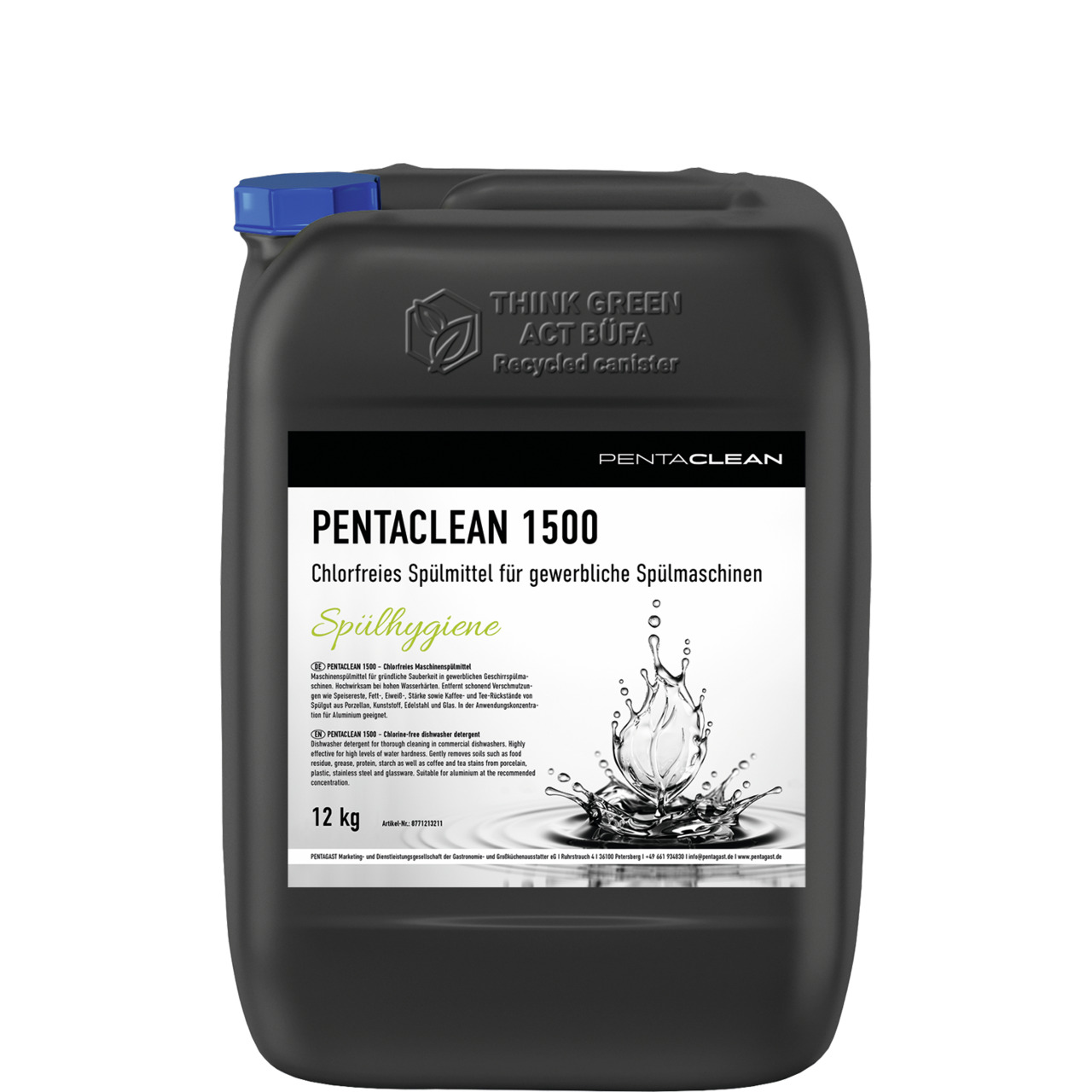 Geschirrspülmaschinenreiniger PENTACLEAN 1500 / 12,00 kg