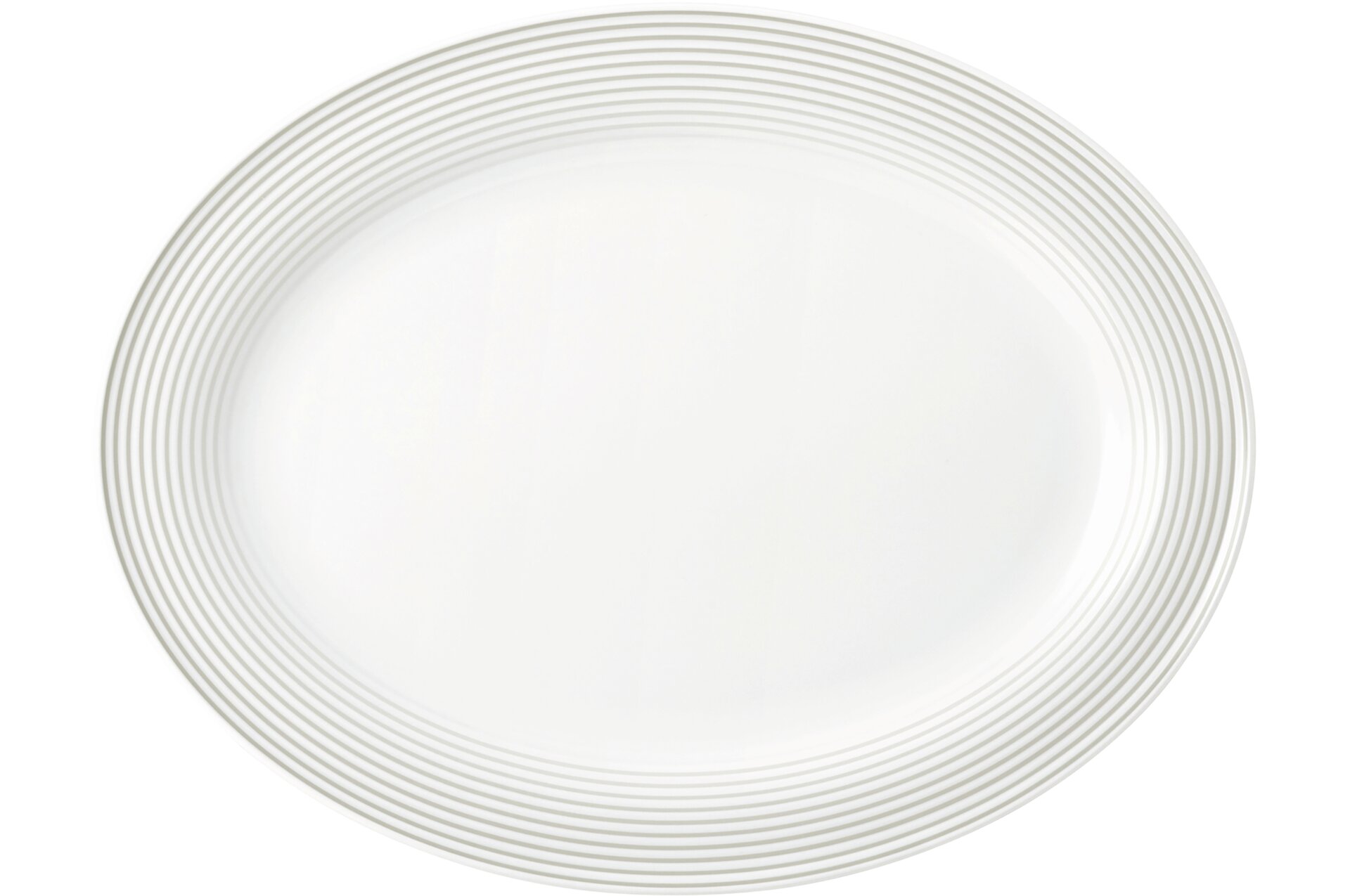 Blues, Platte oval 311 x 239 x 22 mm perlgrau