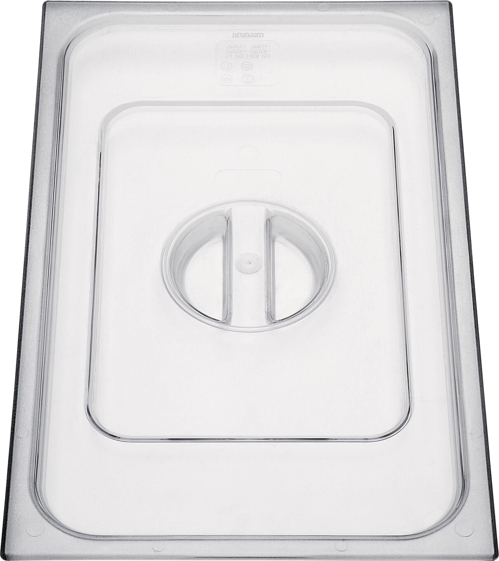 GN-Deckel ohne Löffelausschnitt Polycarbonat für 1/1