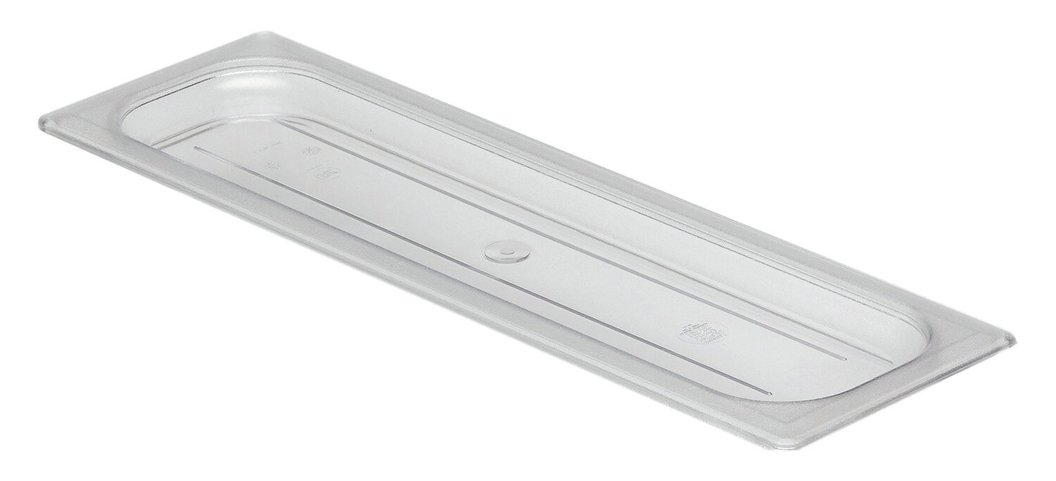 GN-Deckel, GN 2/4, 530 x 162 mm, ohne Griff, Polycarbonat transparent