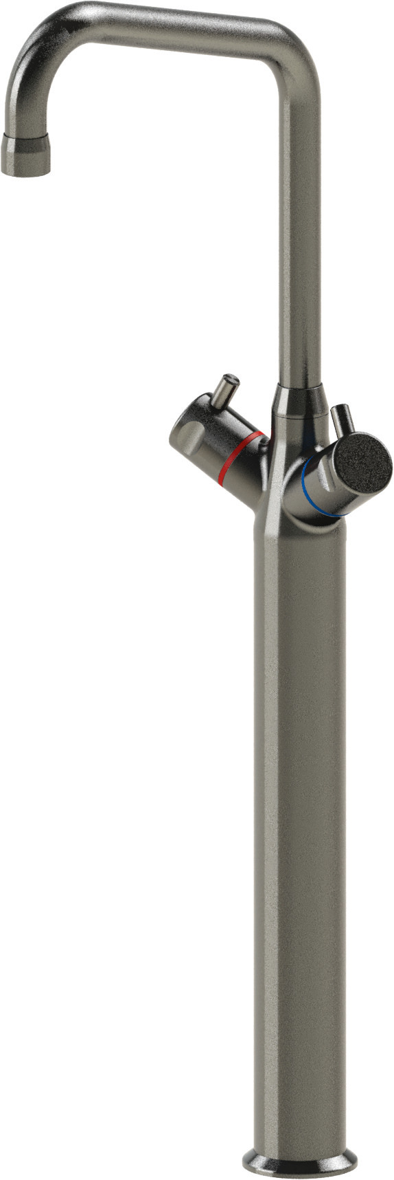 Einloch-Zweigriff-Mischbatterie 1/2" auf 325 mm Säule / mit HU-Auslauf