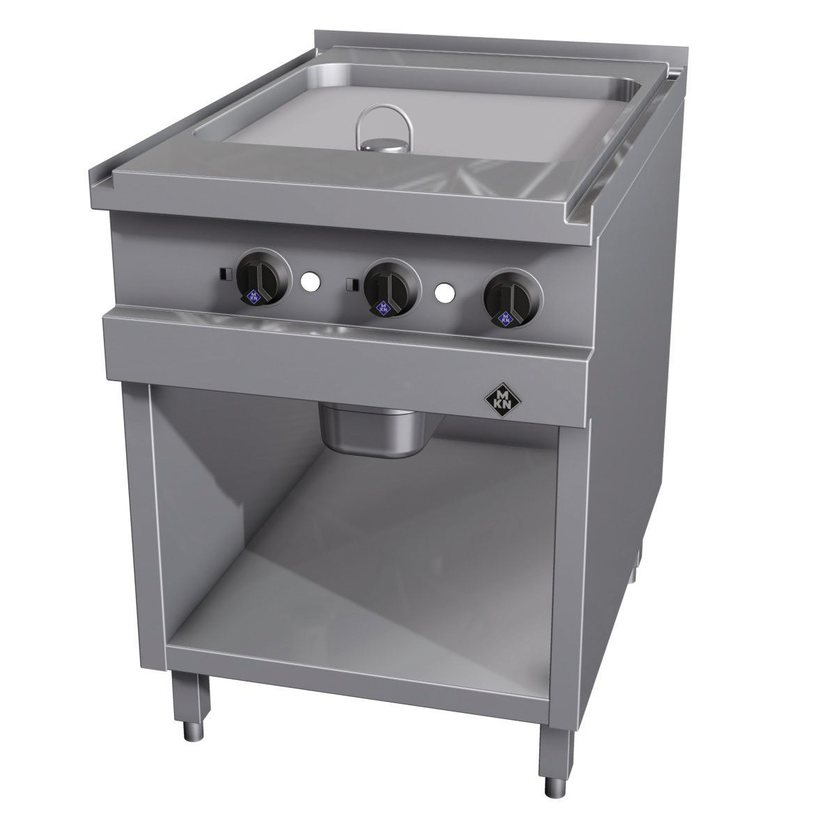 Elektro-Griddleplatte glatt / 1 Supra / Bratfläche 500 x 540 mm
