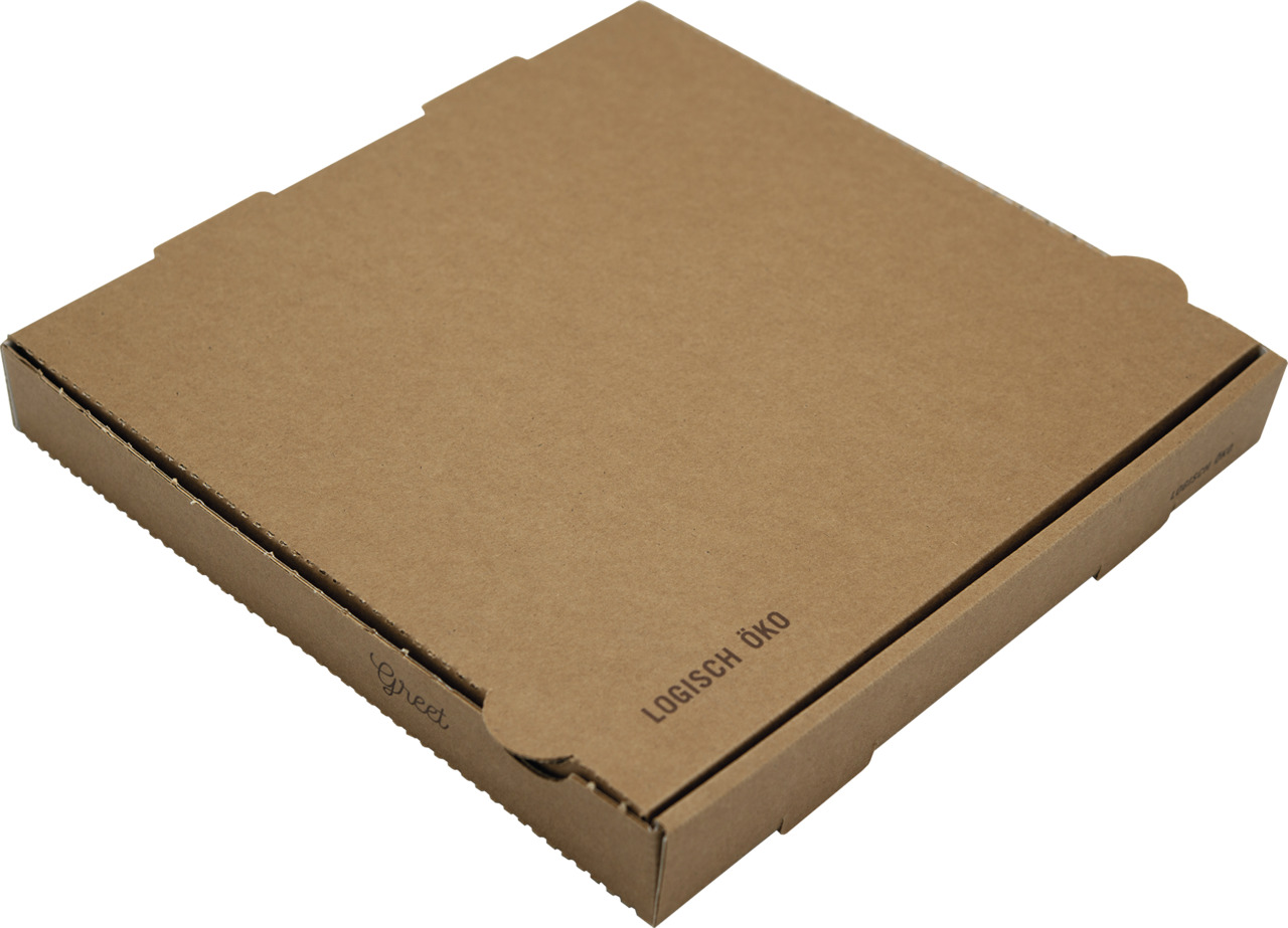 Pizzakarton Greet 290 x 290 x 40 mm braun / VE 100 Stück