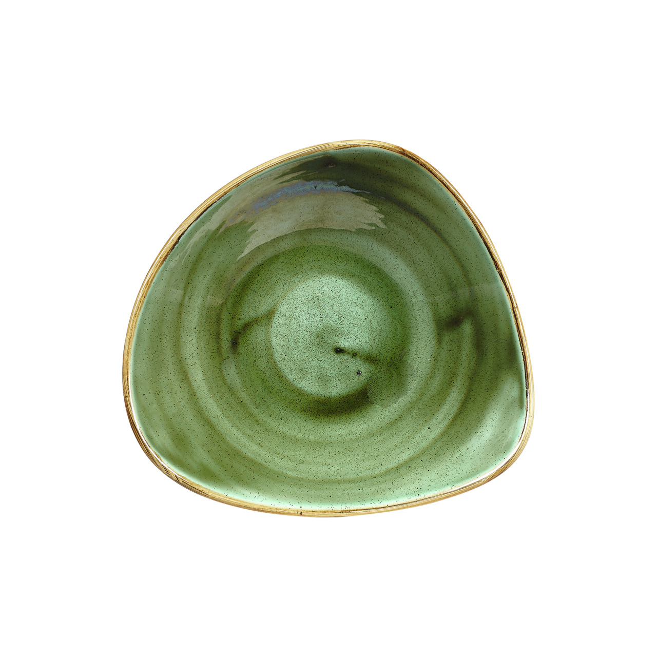 Stonecast, Bowl Lotus dreieckig 235 mm / 0,60 l Samphire Green