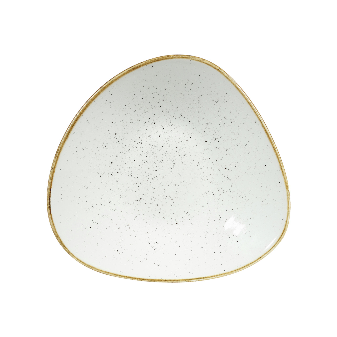 Stonecast, Bowl dreieckig flach 272 x 267 mm Barley White