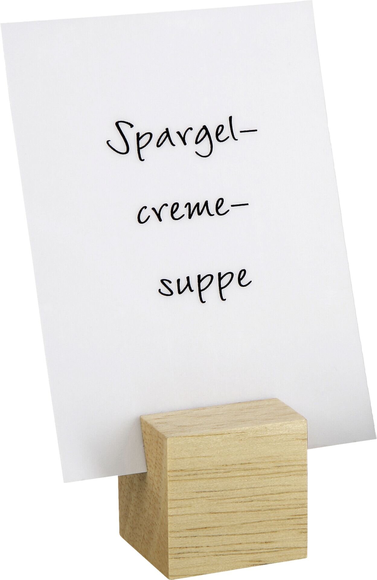 Kartenhalter „Würfel“ natur