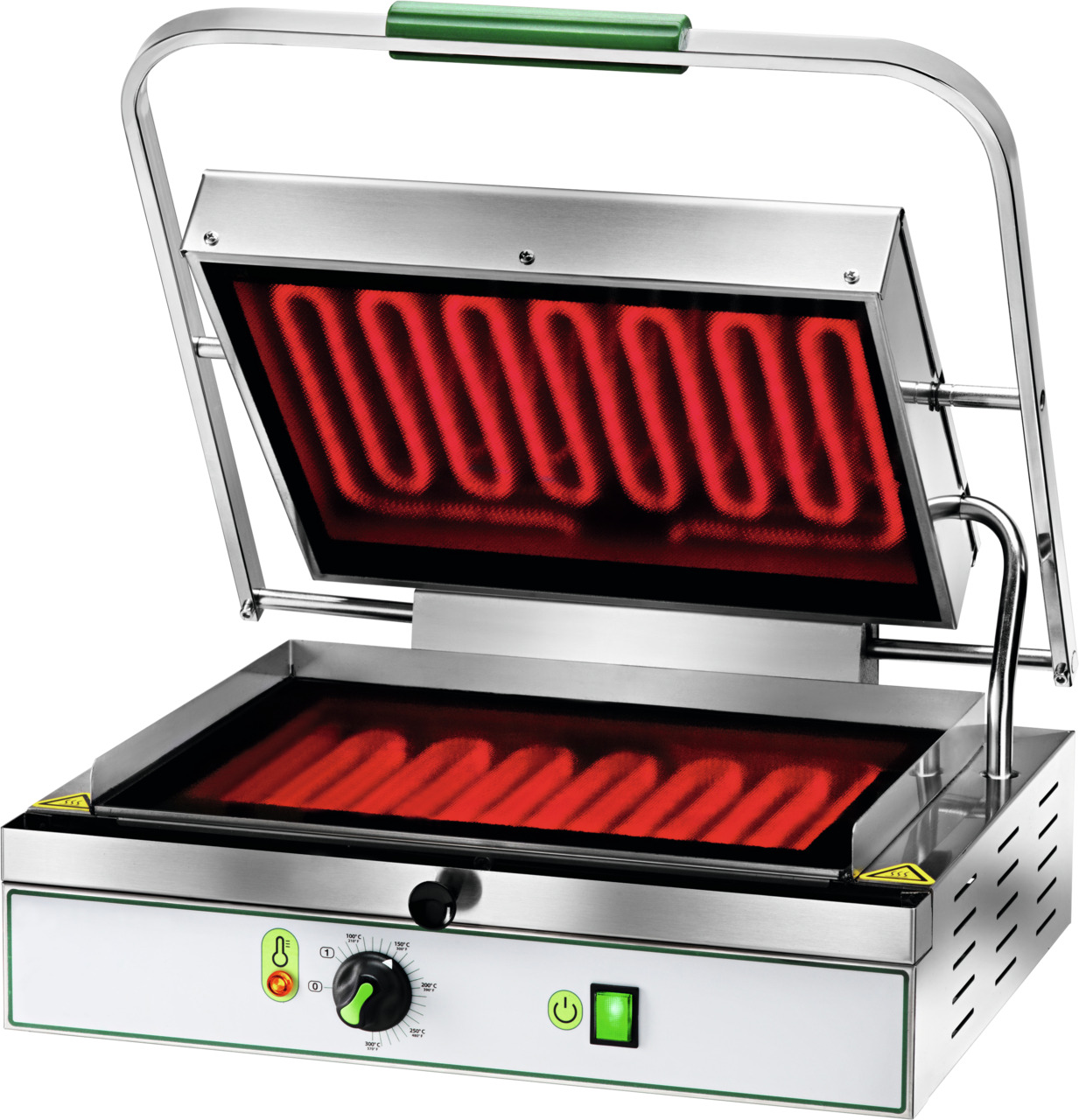 Glaskeramik-Kontaktgrill, oben + unten glatt