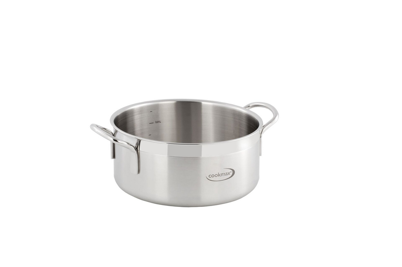 Bratentopf flach "Cookmax Gourmet" ø 20 cm H: 9 cm Inhalt 2,8 l