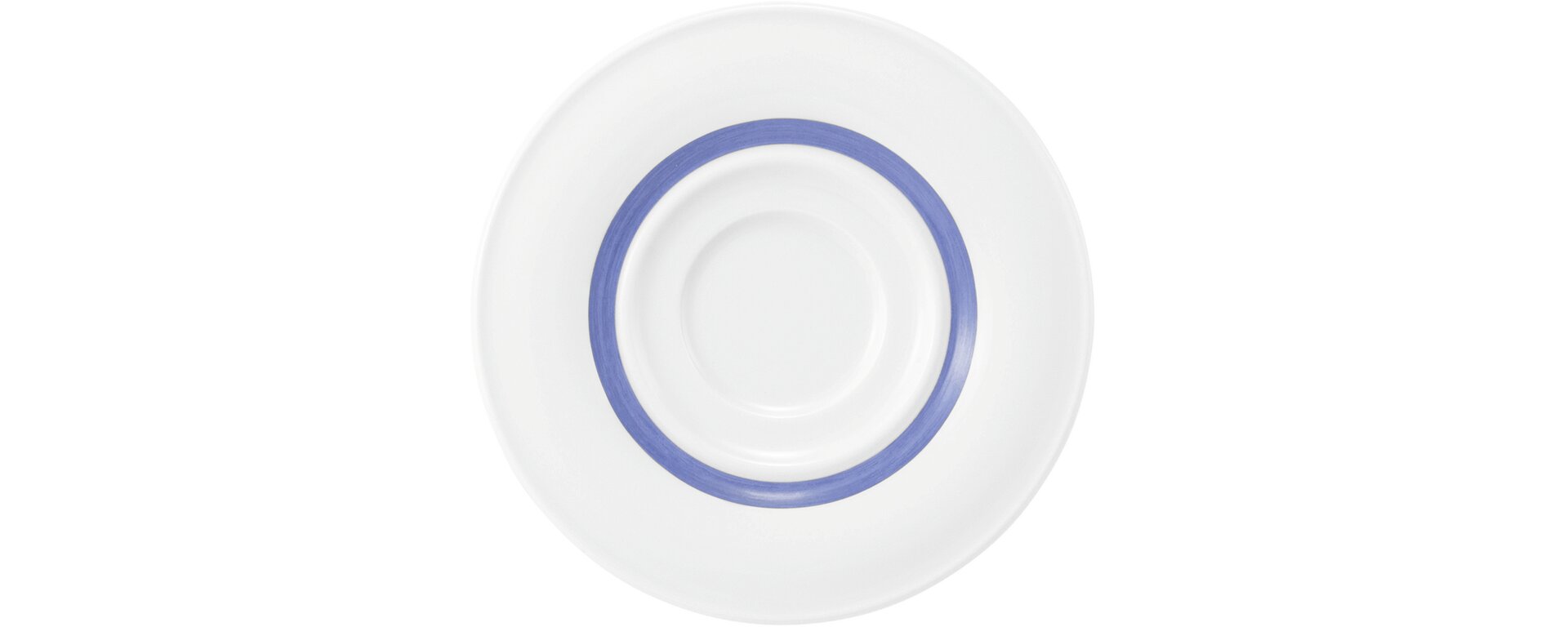 Community, Kombi-Untertasse "1" ø 155 mm Pinselband blau