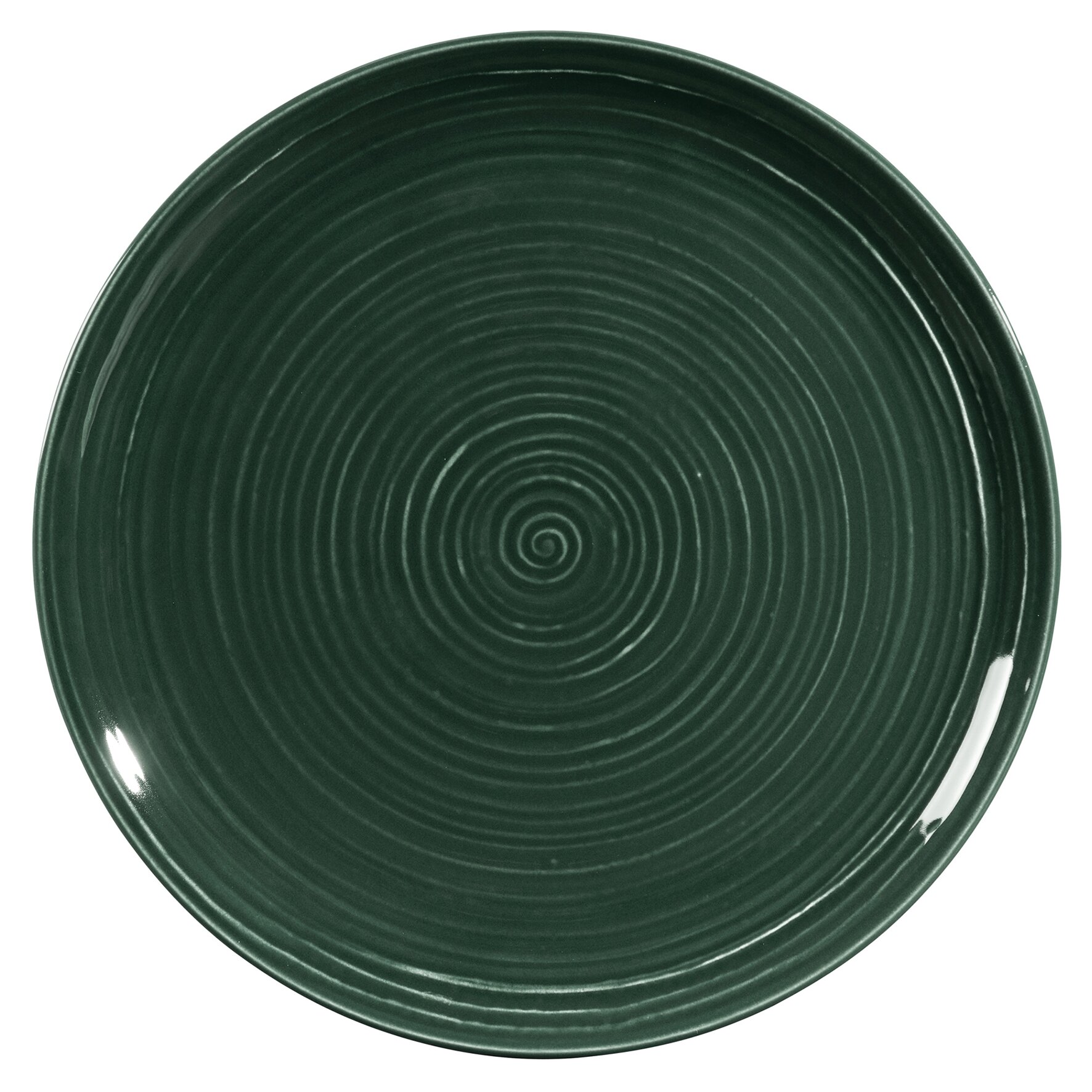 Terra, Speiseteller mit Relief ø 299 mm moosgrün