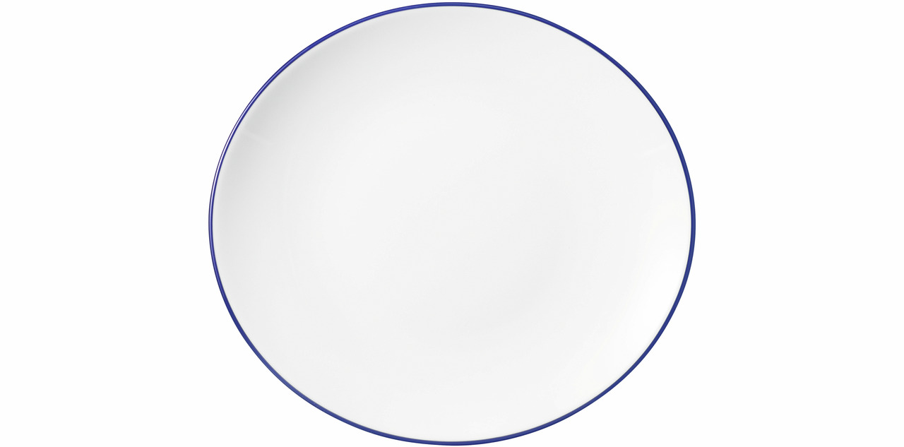 Modern Life, Frühstücksteller oval 210 x 192 mm Blue Line