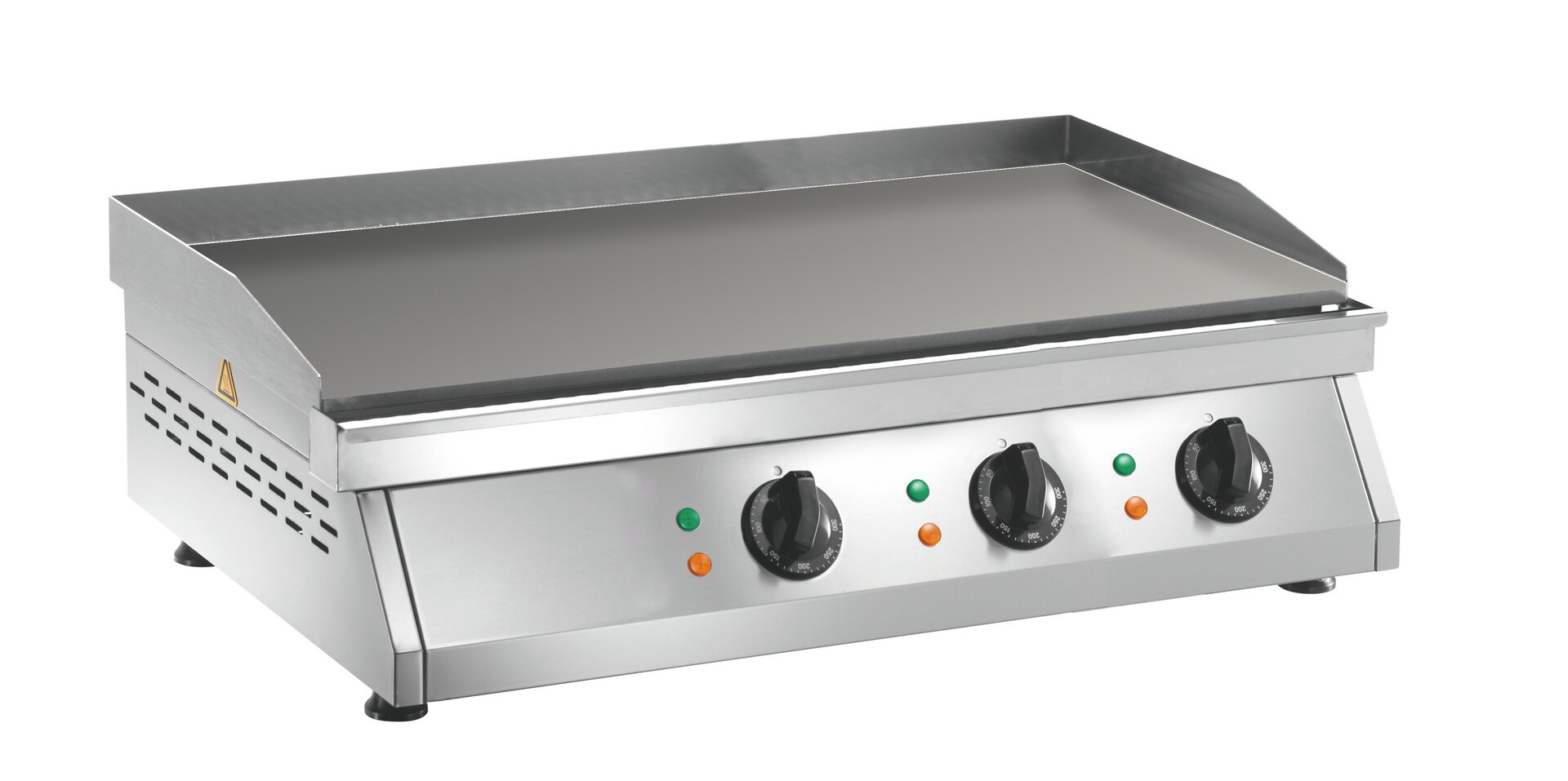 Elektro-Grillplatte glatt 3 Heizzonen 840 x 500 x 200 mm