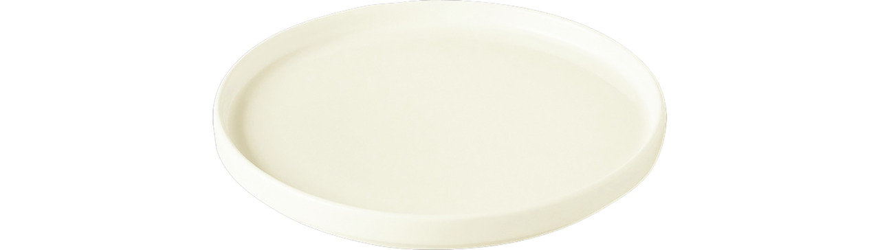 Nordic, Teller flach ohne Rand ø 230 mm creme auch als Deckel für Teller tief NODP23