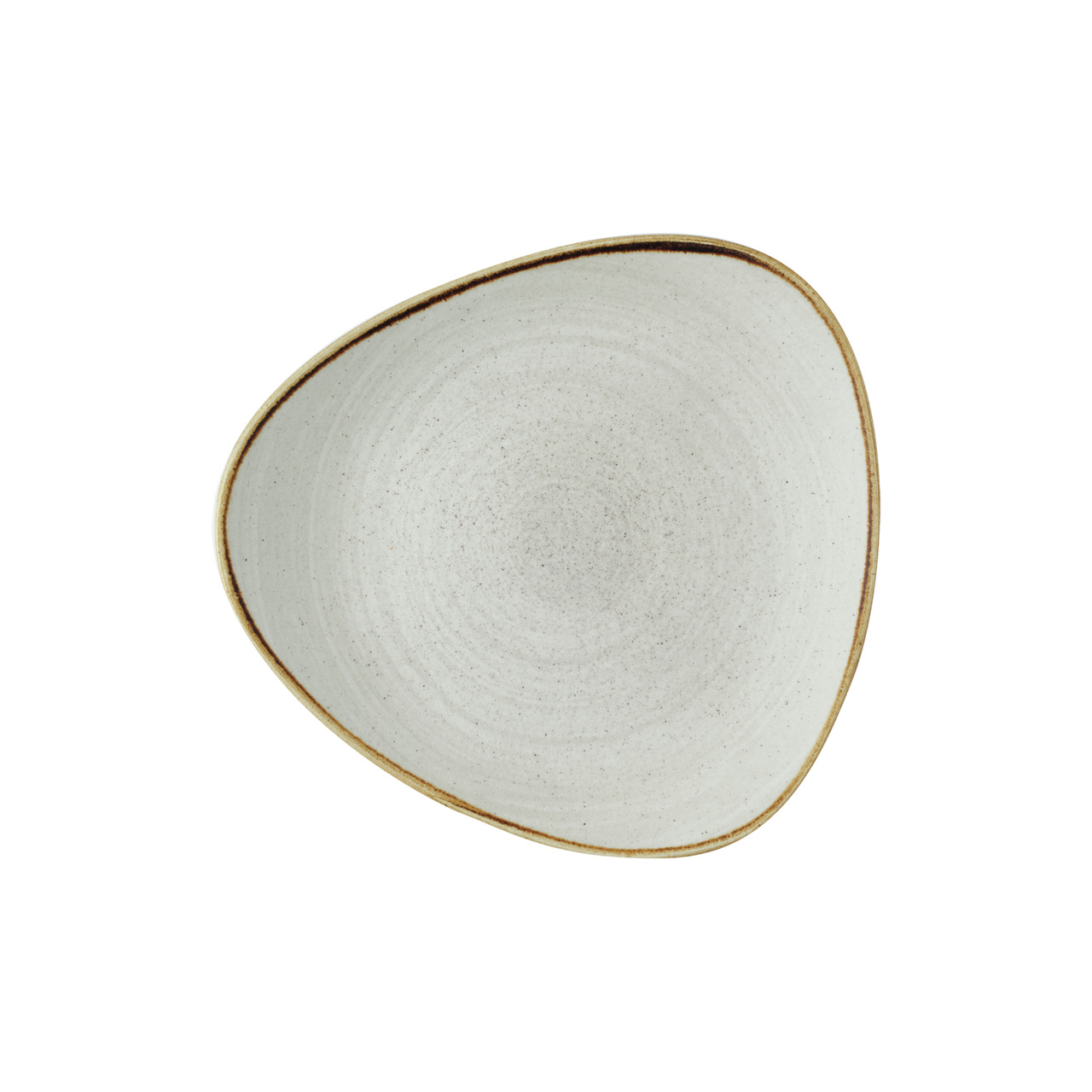 Stonecast Raw, Teller flach dreieckig ø 229 mm Grey