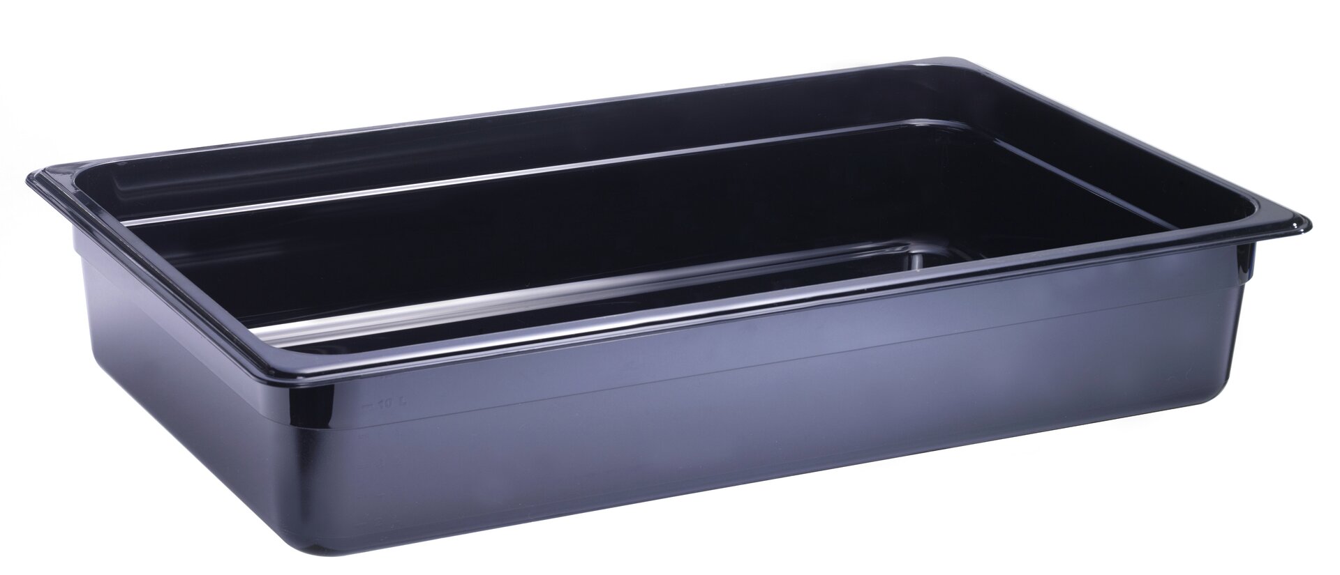 GN-Behälter, GN 1/1, 530 x 325 x 100 mm, Polycarbonat, schwarz