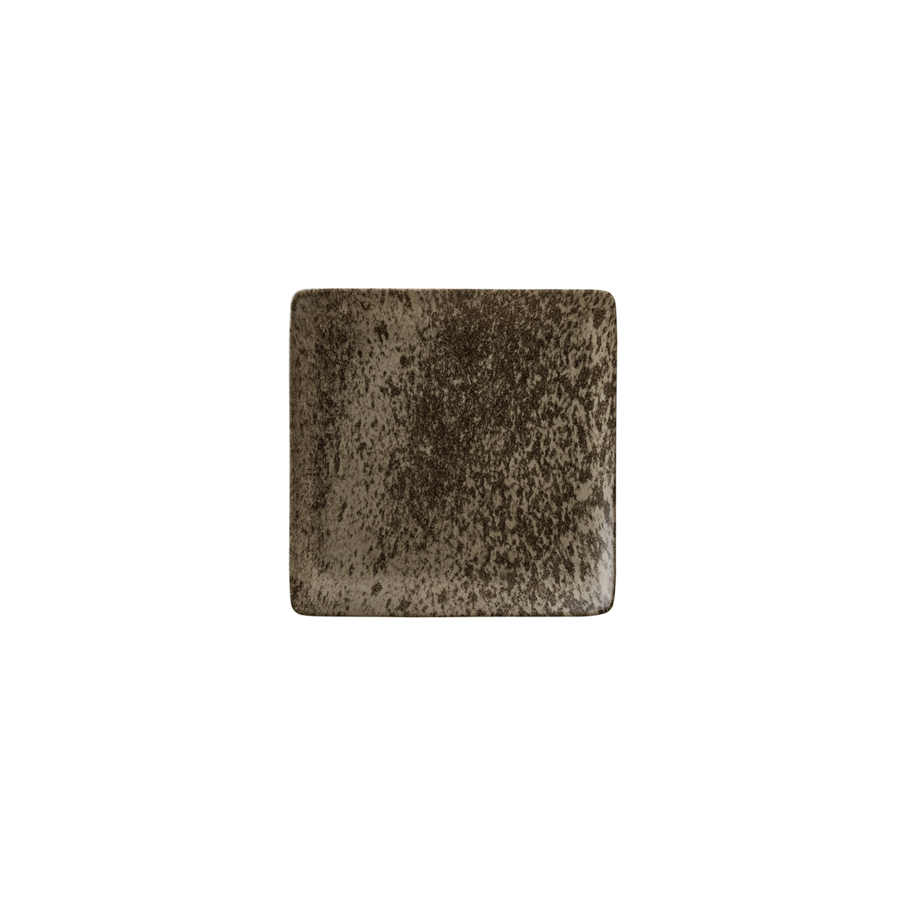 Sandstone, Teller flach quadratisch 152 x 152 mm dark brown