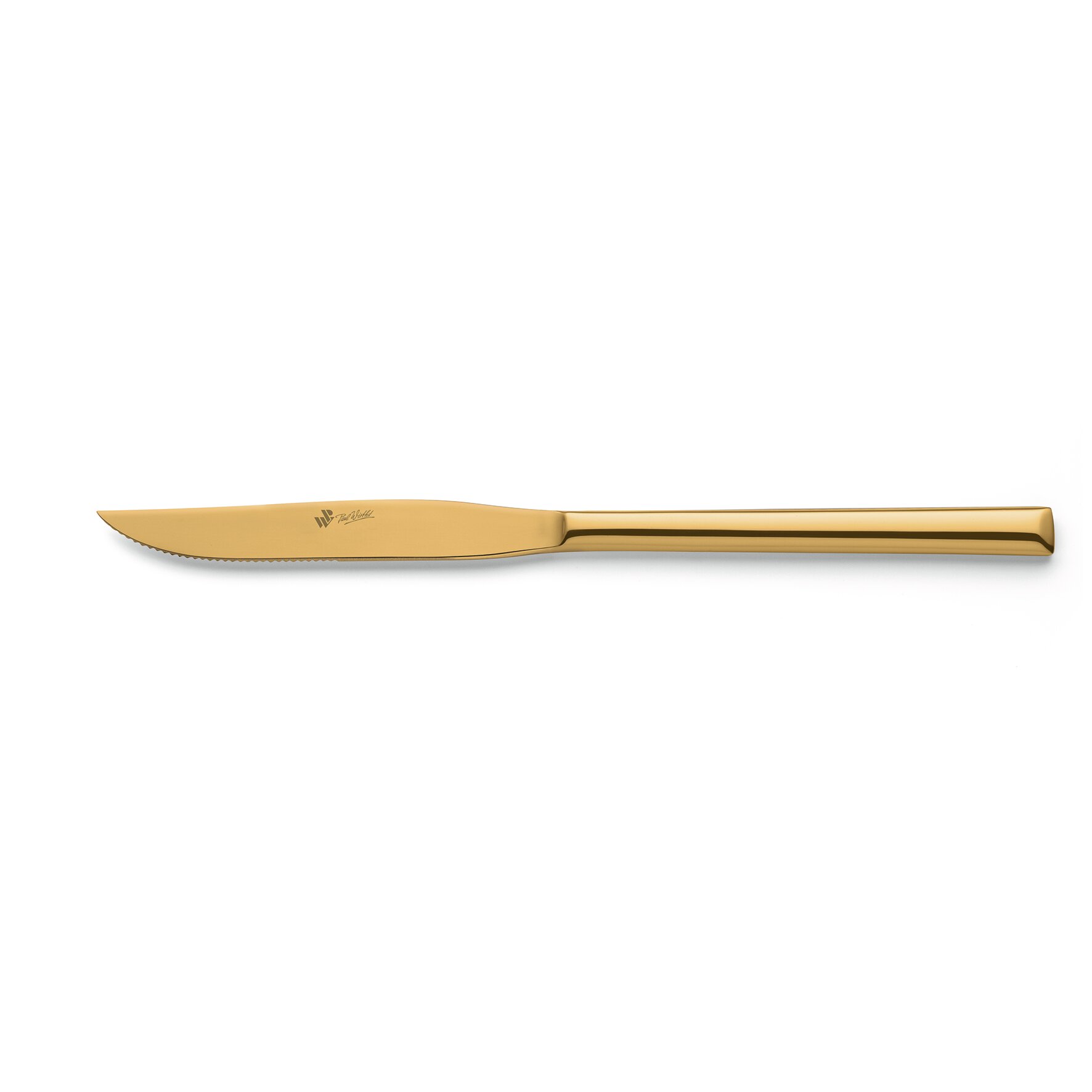 Metropole, Steakmesser Vollheft 232 mm PVD gold 