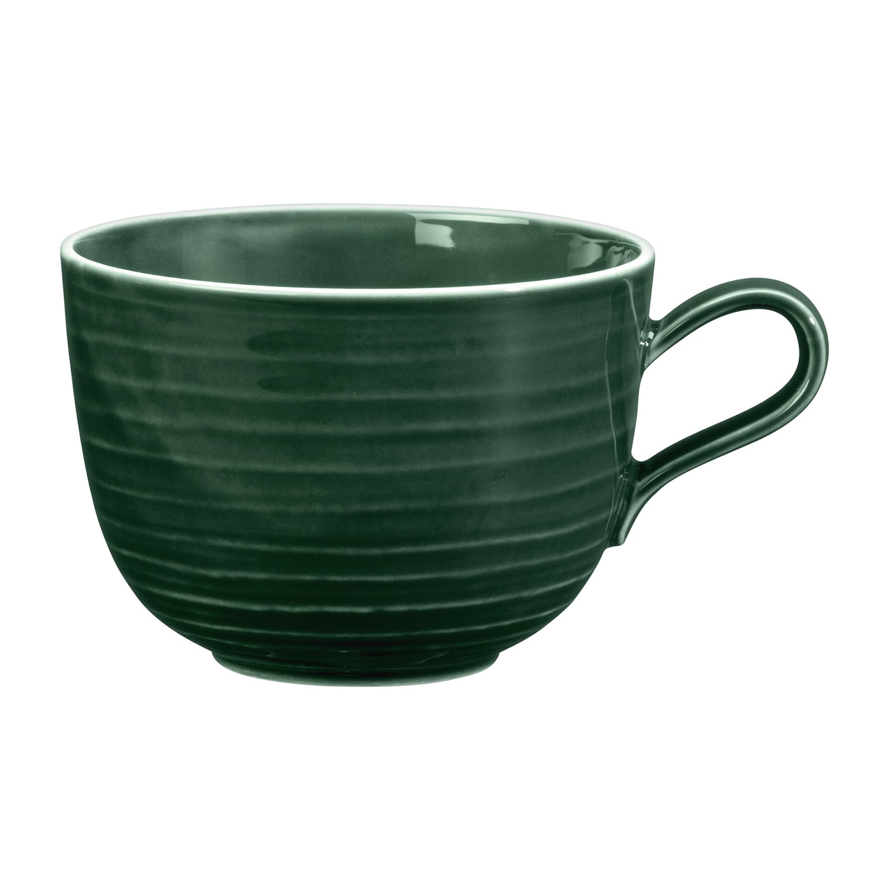 Terra, Milchkaffeetasse mit Relief ø 136 mm / 0,40 l moosgrün