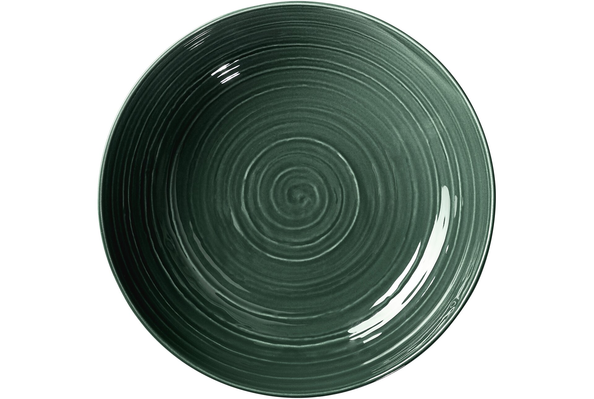 Terra, Coupteller tief mit Relief ø 260 mm / 1,65 l moosgrün