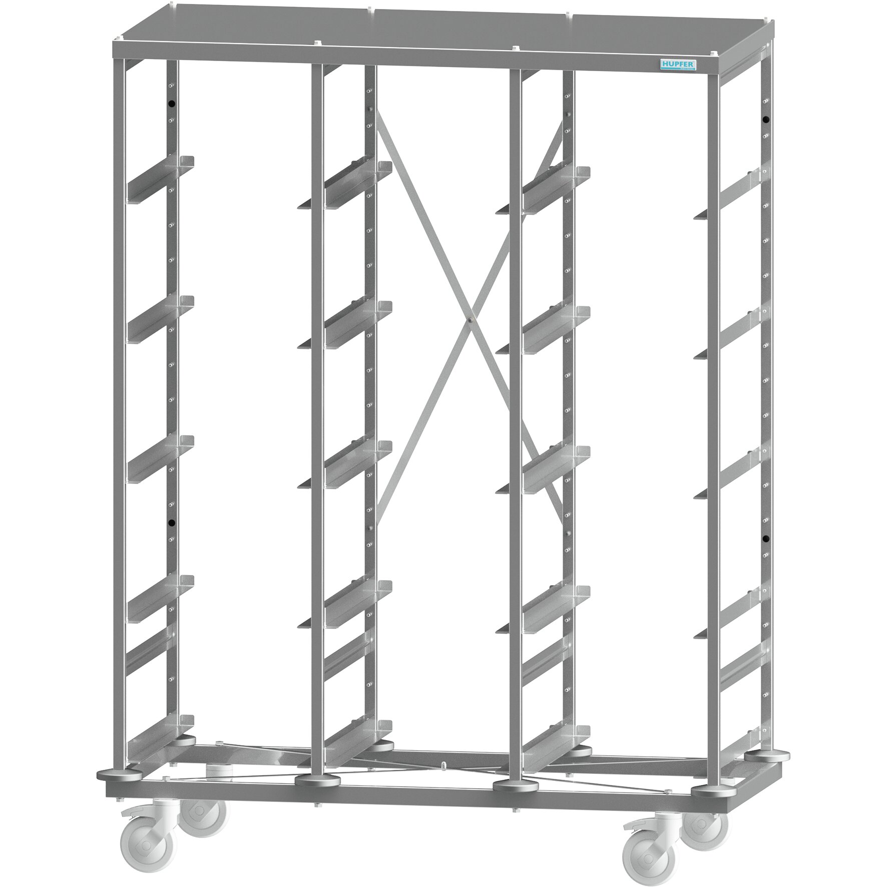 Regal fahrbar für Eurobehälter 1300 mm