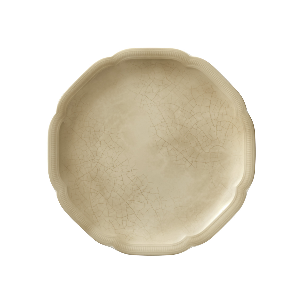Create Decorations, Coupteller flach ø 290 mm Relief Craquelé Flan