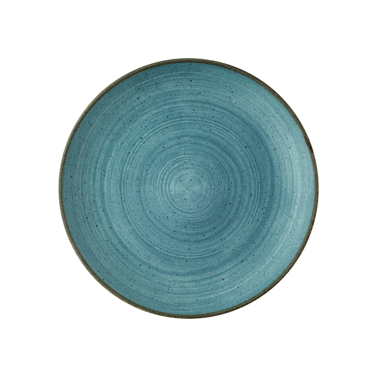 Stonecast Raw, Coupeteller flach ø 260 mm Blue