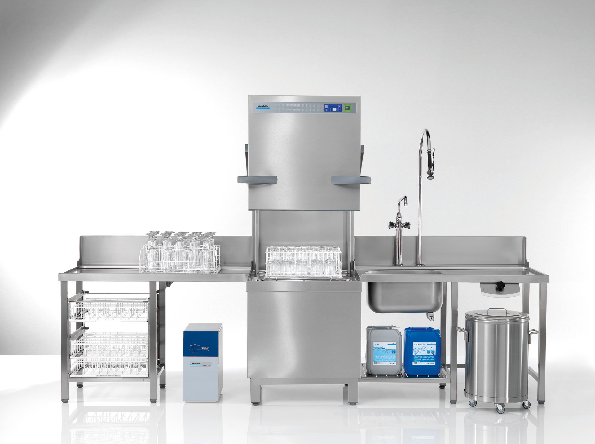 Durchschubspülmaschine PT-L / 500 x 600 mm / mit Sauglanzen / Energy Plus